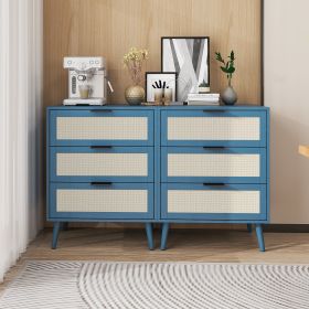 3 Drawer Cabinet, Suitable for bedroom, living room, study (Color: as Pic)