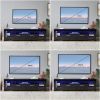 20 minutes quick assemble, modern TV Stand with LED Lights,high glossy front TV Cabinet,can be assembled in Lounge Room, Living Room or Bedroom